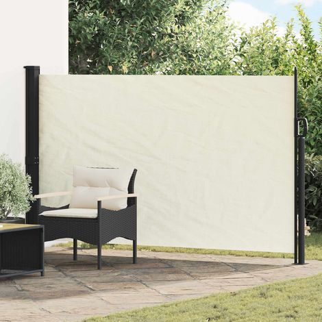 vidaXL Tenda laterale retrattile Crema 300 x 170 cm Poliestere