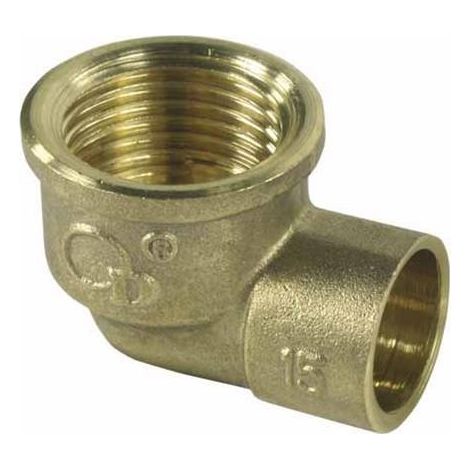 CODO DE LATÓN 15X1/2 GW PARA SOLDAR