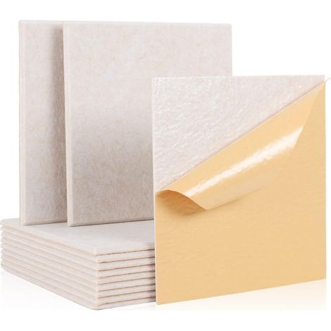 12 Acoustic Panels, Self-Adhesive, Polyester Foam, 30x30x1cm, For Studio, Office (1/5)
