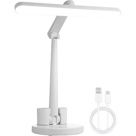 Lampe de bureau,Réglable, Protection Oculaire - Éclairage de Bureau - Lampe pliante longue durée pour chevet, chambre, étude, école, lecture, travail, écriture, maquillage, coiffeuse (1/5)
