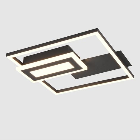 SPIRO PLAFONIERA LED METALLO NERO 33CM (1/5)