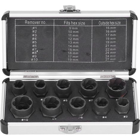 Nut Bolt Extractors Rusted Damaged Stripped Parts Socket Remover Extraction Tool SetHigh Style
