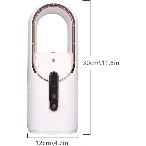 Climatiseur Mobile sans éVacuation, Rechargeable par USB,avec Humidificateur Clim Portable Silencieux Et Portatif Ventilateur De Table, Plus SûR pour Les Enfants