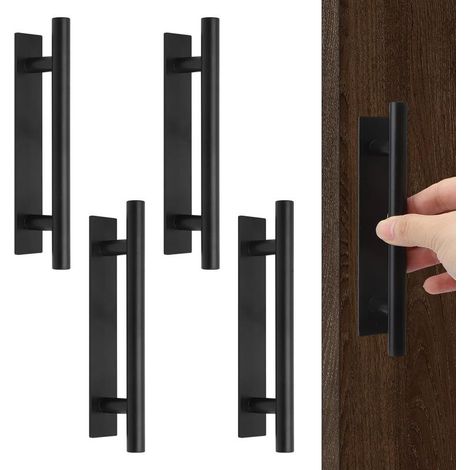 Set di 4 maniglie autoadesive per mobili, maniglie per ante di mobili da cucina, maniglie in plastica per armadi, maniglie per ante di armadi, maniglie per cassetti, 150 mm (1/5)