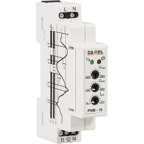Zamel PNM-10 Relé de tensión monofásico 230V discreto