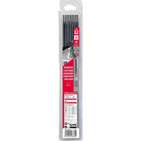 GYS 9-Electrode Cast Iron Welding Electrodes (Diameter 3.2mm) in Blister Pack – Brand New