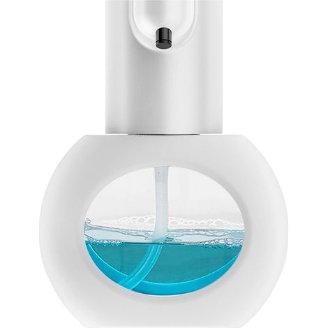 Distributeur de savon électrique - blanc -420Millilitres - Gel hydroalcoolique moussant pour les mains - Fixation murale (1/5)
