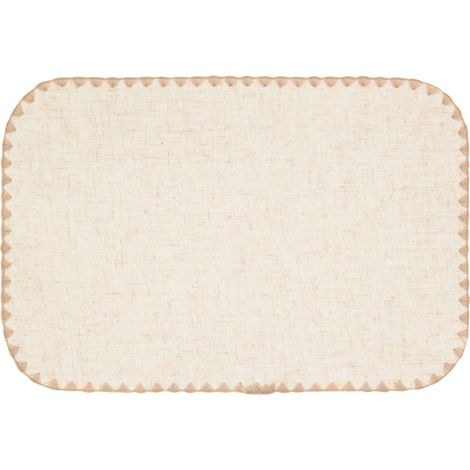 Mantel individual Sandrine efecto lino 45x30cm beige - Atmosphera créateur d'intérieur (1/2)