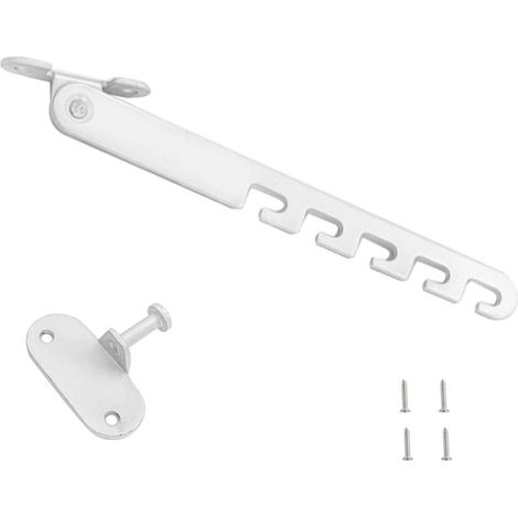 Bloque-fenêtre à battant, crochets pour enfants, verrou de fenêtre, adapté au réglage de l'angle des fenêtres (blanc) (1/5)