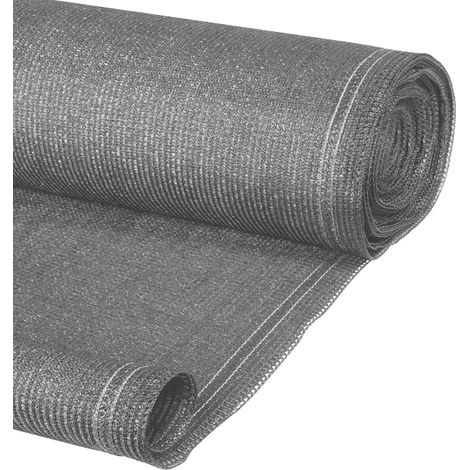 Idmarket – Brise vue renforcé 1,5 x 10 m gris clair 220 gr/m² – Opacité 95% – Polyéthylène ultra résistant – Installation facile (1/5)