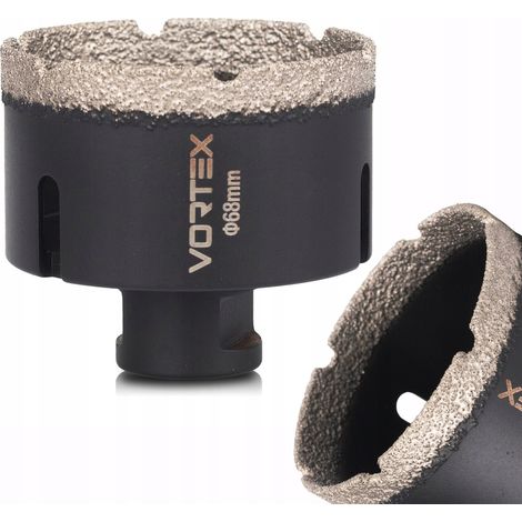 Corona diamantata 68mm per trapano a corona Vortex M14 grana (1/4)