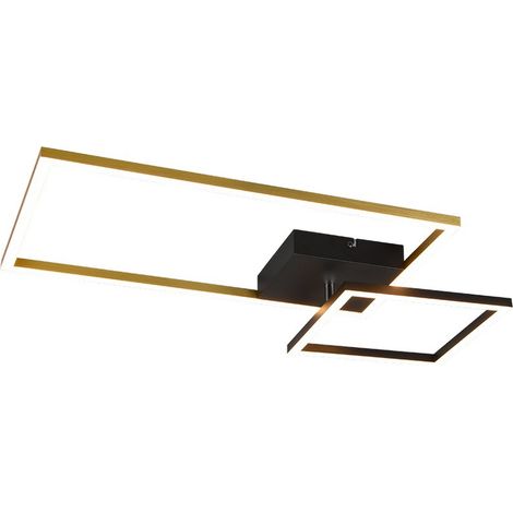 Plafonnier Carré Réglable En Laiton Led Gradateur Padella Trio Lighting (1/5)