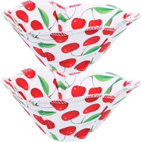 Support Bol pour Micro-Ondes en Polyester et Coton, Maniques Isolantes Antidérapantes, Résistant la Chaleur, Lot de 2, pour Table à Manger et Présents de Pendaison de Crémaillère (1/5)