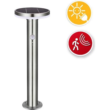 LAMPADA DA TERRA LED SOLARE 600 LUMEN RILEVATORE DI MOVIMENTO DEVILS TOWER (1/3)