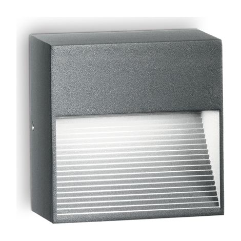 Applique Moderna Down Alluminio Antracite 1 Luce G9 3W 3000K Luce Calda (1/2)