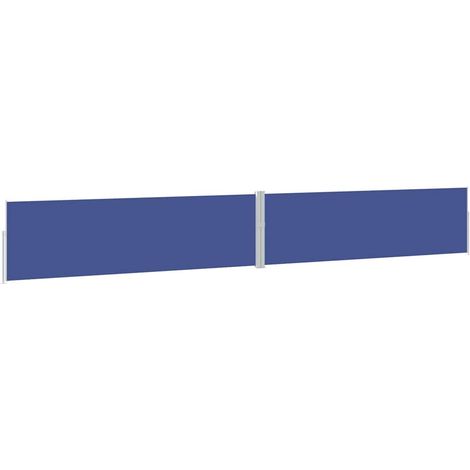 Tenda Laterale Retrattile per Patio 170x1200 cm Blu vidaXL