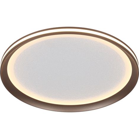 Plafoniera tonda caffè/bianco LED 24W Italux Artizo