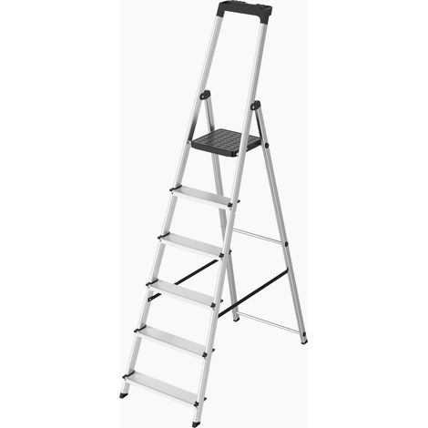 Aluminiumtrittleiter 6 Stufen - WERKA PRO (1/5)