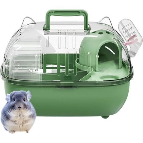 1 Sac de transport, rongeurs, polypropylène transparent, 27,5x22x20cm, lapins, voyage voiture