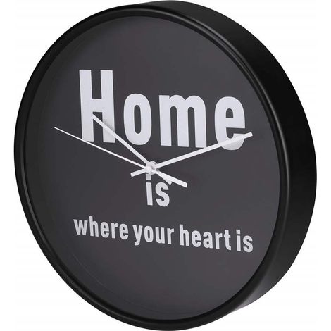 Wanduhr HG-260 geräuscharm Design Home is where your heart is (1/4)