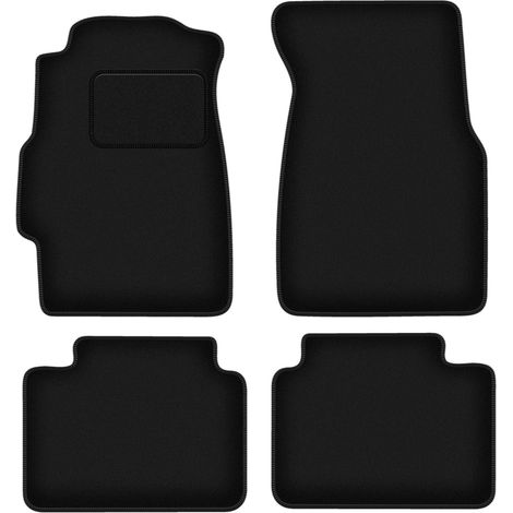Alfombrillas de terciopelo negro para Honda Civic VI Sedán (1995-2001)