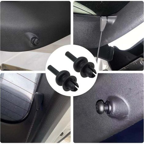 Fixations Agrafes Plage Arrière, OEM 699218, Lot de 4 clips plage arriere Remplacement Compatible avec Peugeot/Citroen, Clips de Fixation de Cintre de Chaîne de Voiture, Clips Chaine de corde