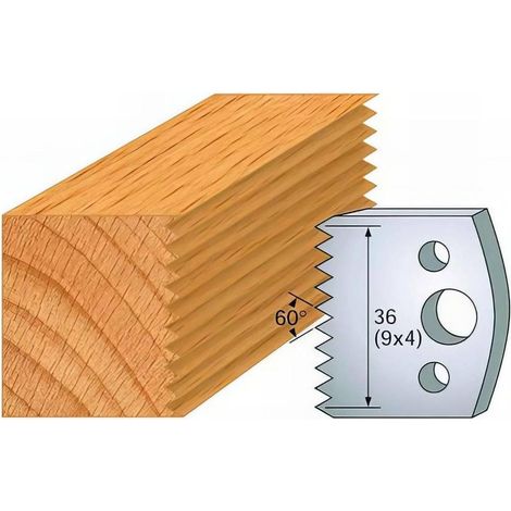 Jeu de 2 Fers Profilés Acier HT 40 x 4 mm - N°117 Enture 4 mm - Outil de menuiserie - Diamwood