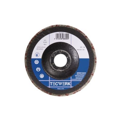 Disco  compacto  de  vellón  BUF014  D.125mm  perforación  22,23mm  con  respaldo  de  fibra  de  vidrio  antracita  TW (1/2)