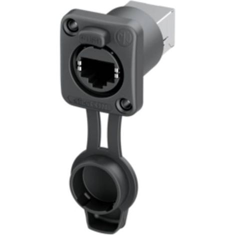 Neutrik Presa da incasso etherCON TOP airtight NE8FDPS-TOP Presa Nero 1 pz.