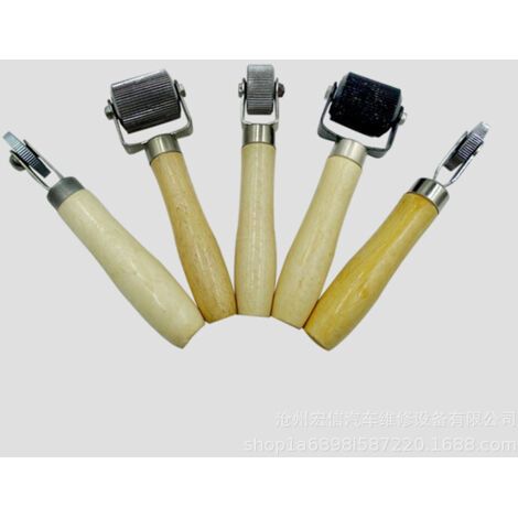 5 Pack Car Sound Deadening Roller Metal Insulation Tool, Sound Deadener Roller Set, Seam Roller, Bearings Equipped Wheel Roller for Car Sound Deadening Mat and Wallpaper Application (1/2)