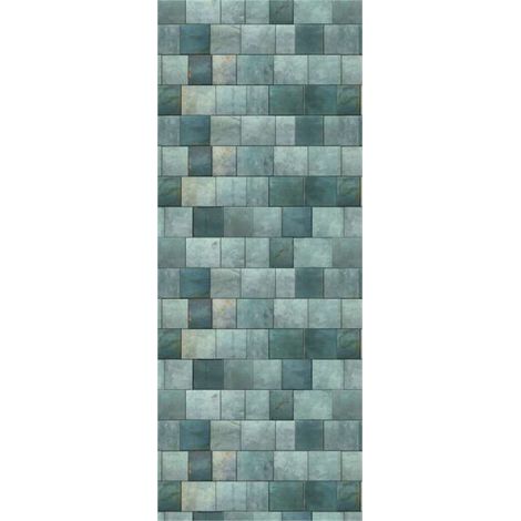 Panneau mural douche en alu-composite VIPANEL - Carrelage Décor Béton Métallique - Finition Brillant - 100x255cm (1/5)