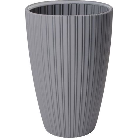 Vaso da fiori - GARDEN ID - Elegante - 40 x 58 cm - Per giardini, balconi o interni - Grigio chiaro
