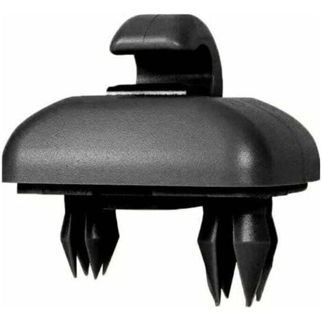 2 ganchos para parasol de coche, compatibles con Audi A1, A3, A4, A5, Q3, Q5 (8E0 857 562), A7, B6, B7, B8, S4, S5, color negro. (1/4)