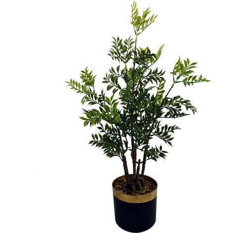 60cm Artificial Nandina Bonsai Ficus Tree (1/5)