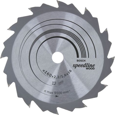 Hoja de sierra circular SE WO H 160x16-12  BOSCH 2608640784