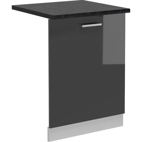 Panneau de lave-vaisselle R-Line, Anthracite Haute brillance, 60cm , PT Anthracite, Vicco