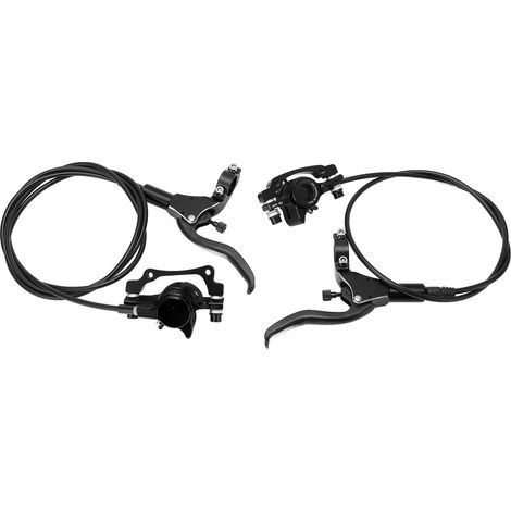 Kit de freins à disque hydrauliques haute densité, sensibles et résistants à l'usure pour VTT, noir, pour remplacement (1/5)