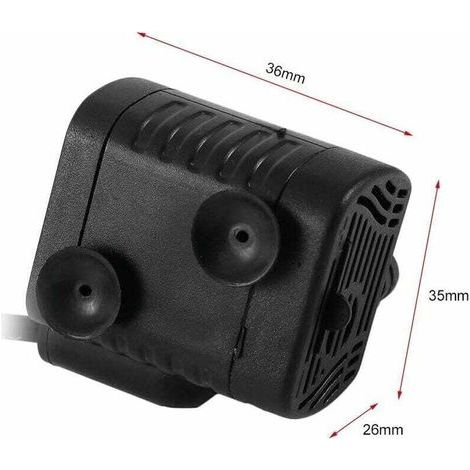 Pompe à eau ultra-silencieuse 48GPH [180L / H] 3W, petit aquarium, bassin à poissons, tortue, animaux aquatiques, sculpture, jardin, bateau en mouvement, bassin, fontaine, pompe à aquarium de table. (1/4)