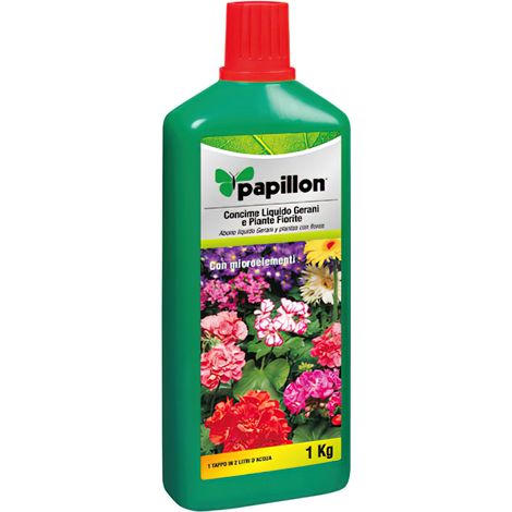 Engrais Liquide Papillon Géraniums et Fleurs 1kg