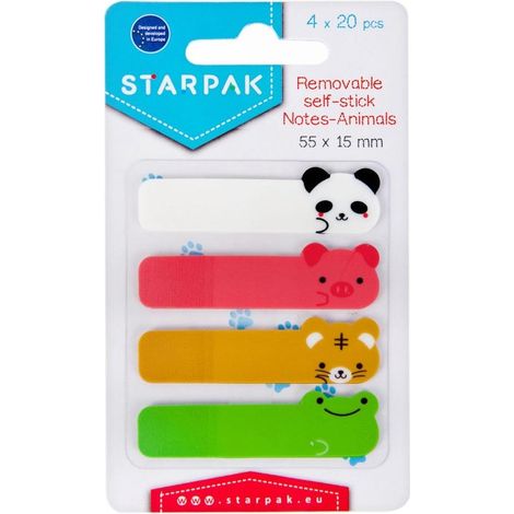 Registerkarten 55x15mm 4x20K Tiere