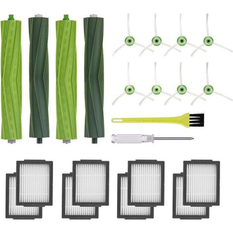 Pièces de rechange compatibles avec iRobot Roomba e, i & j Series E5, E6, i3, i3+, i4, i4+, i5, i5+, i6, i6+, i7, i7+, i8, i8+, j7, j7+ Plus, accessoires de rechange pour aspirateur robot. (1/4)