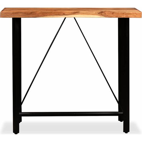 Maison Exclusive - Tavolino da Bar in Legno Massello di Acacia 120x60x107 cm