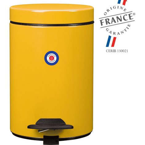 Poubelle de salle de bains à pédale 3L Fabriqué en France - CYJEU ROSSIGNOL