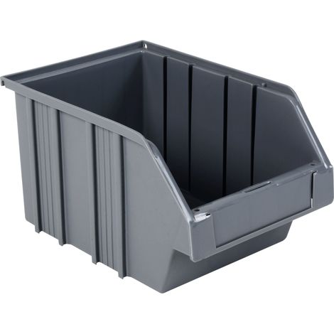Novap – Bac de rangement 3 L gris – Volume 3 L – Pour stockage en milieu professionnel – 5180532