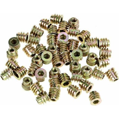 Threaded nuts, socket head cap nuts, 50 pieces, M4 8 mm, zinc alloy (1/5)