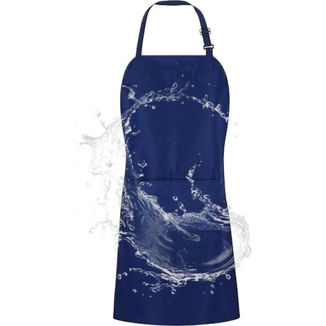 Tablier de cuisine Réglable résistant à l'eau et à l'huile, tabliers de cuisine – pour la cuisson, le barbecue, la peinture de boucher, le nettoyage de barbier, le travail, le serveur, le (1/5)