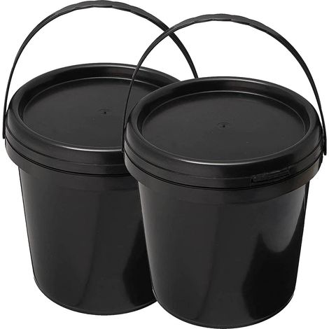 1 x 10L Black Buckets