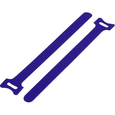 TRU COMPONENTS TC-MGT-210BE203 Collier de serrage auto-agrippant pour grouper partie velours et partie agrippante (L x l) 210 mm x 16 mm bleu 1 pc(s) S025141 (1/2)