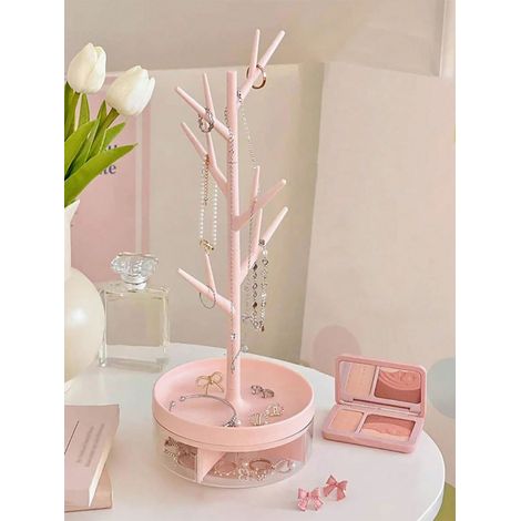 1 support élégant de rangement et d'exposition pour bijoux : colliers, bracelets, boucles d'oreilles, bagues — Pour cadeaux de fêtes (Noël, Thanksgiving, Nouvel An, Saint-Valentin), décoration maison, (1/4)