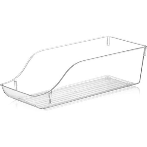 1 Stück Kühlschrank Organizer 15 x 10 cm, offenes Design in Transparent